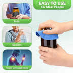 Leezmark 6pcs Jar Opener, Rubber Jar Opener Gripper Pads Kitchen Coasters Multi-function Jar Openers for Seniors with Arthritis Weak Hands(Blue, Purple)