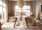 FEXIA Boho Table Runner with Tassels 60 Inches Long Christmas Thanksgiving Farmhouse Rustic Cream & Brown Macrame Table Runner for Home Dining Bedroom Bridal Shower Decor(12x60 Inches)