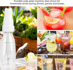 Portable Soda Water Maker, Household Bubble Soda Water Machine, Homemade Carbonate Beverage Drink Maker, Sparkling Drink Machine for Home, Bar, Restaurant