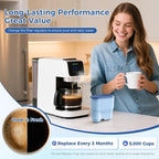 AquaClean Filter Compatible with Philips Coffee Machines – CA6903 Water Filter for EP1220/2230/3241, Series 1200/2200/3200/5400 – Anti-Scale Cartridge [6-Pack]