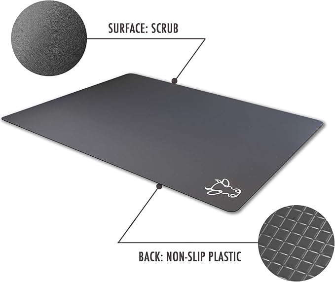 Fotouzy Flexible Plastic Cutting Board Mats with Food Icons, BPA-Free, Non-Porous, 100% Non-slip Back and Dishwasher Safe, Unique Modern Neutral Colors, Set of 4