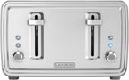 BLACK+DECKER 4-Slice Toaster, Stainless Steel, TR4900SSD