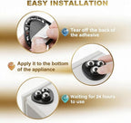 Self Adhesive Caster Wheels for Countertop - Furniture Sliders & Appliance Rollers for Kitchen, Coffee Machine, Blender, Oven(Black, 24pcs)