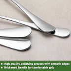 8 Pcs Forks and Spoons Silverware Set, Food Grade Stainless Steel Flatware Cutlery Set for Home, Kitchen and Restaurant, 4 Dinner Fork(8") and 4 Teaspoon(6.7"), Mirror Polished, Dishwasher Safe