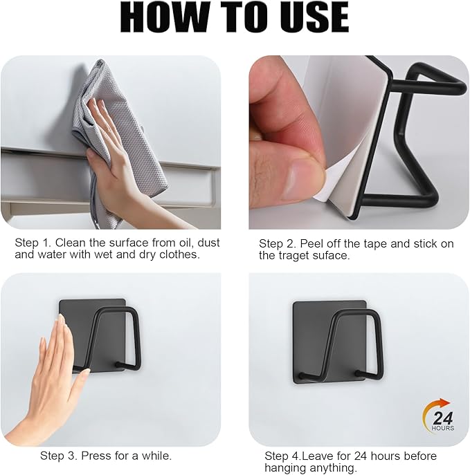Adhesive Sponge Holder for Kitchen Sink, SUS304 Stainless Steel Scrubber Hanger Caddy Accessories Storage Rack Stand for Scratch Scrub Dishcloth Dishrag Exfoliator Strainer Stopper