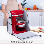 BAGSPRITE Full Open Stand Mixer Cover with Slider Base Compatible with KitchenAid 4.5/5 Qt Bowl-Lift Mixers – Dustproof Quilted Kitchen Aid Mixer Cover with Pockets for Accessories & Attachments