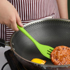 BESPORTBLE Silicone Kitchen Utensil Set 5pcs Green Heat-resistant Cooking Tools with Whisk, Shovel, Brush, and Scraper for Home Baking and Cooking