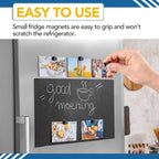LOVIMAG Fridge Magnets 16Pcs Refrigerator Whiteboard Small Strong Magnet Classroom Kitchen Accessories Decorative Locker Set Decor Must Haves Office Calendar Refrigerador Magnetic Cute Crafts Black