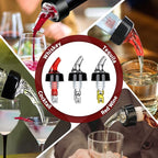 Automatic Measured Bottle Pourer - Quick Shot Spirit Measure Pourer Drinks Wine Cocktail Dispenser Home Bar Tools - 1oz/30ml (6 pack)