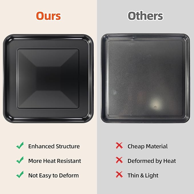 Air Fryer Accessories for Ninja Foodi SP101 Air Fryer Oven, Air Fryer Liners Replacement Baking Pan Air Fryer Basket Non-stick Baking Tray for Ninja Digital Air Fry Countertop Oven