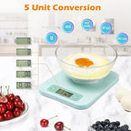 Smart Food Scale - Digital Kitchen Food Scales Weight in Grams and Ounces with Nutritional Analysis APP, Food Calorie Scale for Weight Loss, Keto, Macro, Meal Prep