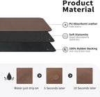 HotLive Dish Drying Mat for Kitchen Counter, Heat Resistant Drainer Mats with Non-slip Rubber Backed, Hide Stain Kitchen Super Absorbent Draining Mat, Easy to Clean Dish Rack Pad, Brown 16"x20"