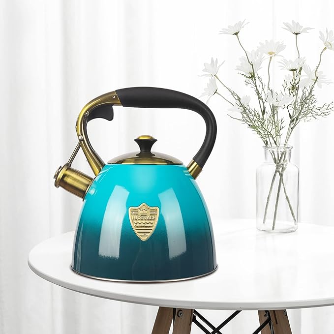 Tea Kettle -2.9 Quart Tea Kettles Stovetop Whistling Teapot Stainless Steel Tea Pots for Stove Top Whistle Tea Pot