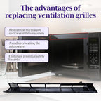 WB34X25406 Microwave Vent Grille, WB34X25406 Top Vent Grille, WB34X25406 Microwave Vent Kit Compatible with GE Replaces JVM3162RJ1SS, JNM3163DJ1BB, JNM3163RJ1SS, JNM3184DP8BB