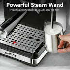 Espresso Machine with Grinder, 20 Bar Professional Expresso Coffee Machines with Milk Frother Steam Wand, Espresso Maker with 60oz Removable Water Tank, Cappuccino & Latte Machine for Home (Black)