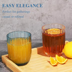 Acrylic Clear Highball Plastic Cups | Plastic Reusable Tumblers 15oz (Set of 8) | Stackable | BPA-free Tumblers | Shatterproof | Top-rack Dishwasher Safe