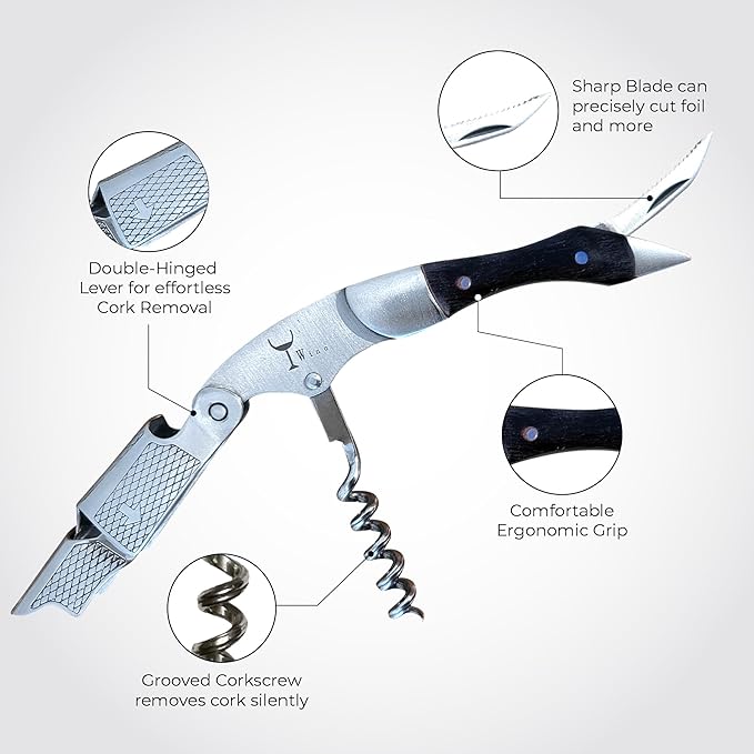 Wino Wine Key! - Professional Sommelier's Corkscrew Wine Opener