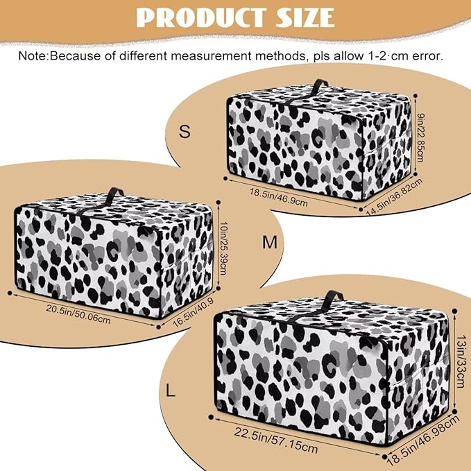 Leopard Print Toaster Oven Dust Cover, Heat-Resistant Case for Toaster Oven, Heavy Duty Washable Dust Cover Fit Most Small Appliance, (Small-14.5*18.46*9 inches)