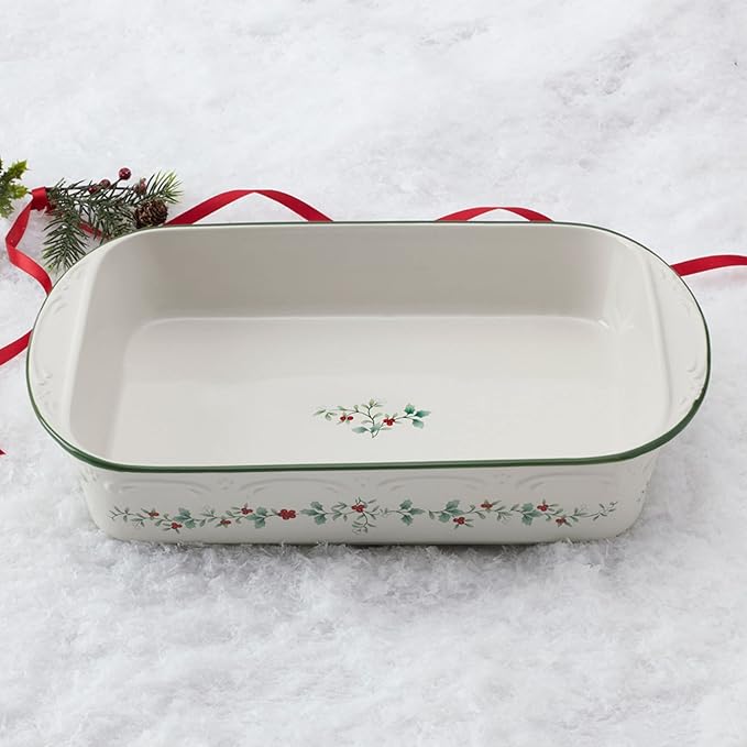 Pfaltzgraff Winterberry Rectangular Baker, 13 Inch