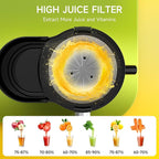 Juicer Machine, 500W Centrifugal Juicer Extractor with 3 Speed & Wide Mouth 3” Feed Chute for Fruit Vegetable, High Yield Juicer Included Cleaning Brush for Easy to Clean