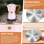 12 Cup Aluminum Espresso Stovetop Moka Pot Express Coffee Maker Percolator Italian Classic Mocha Coffee Machine for Italian and Cuban Cafe Brewing for Home & Camping 600ml 20oz