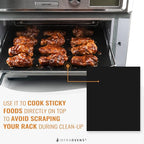 Toaster Oven Air Fryer Reusable Mats Accessories 9 x 11, Silicone Liner, Drip Mat (3pcs) Compatible with Cuisinart, Emeril Lagasse, Gowise, Breville + More, Convection Accessories, Electric Oven Rack