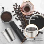 Coffee Dosing Cup 54mm, Espresso Coffee Dosing Cup, Stainless Steel Dosing Cup Compatible with All 58mm Portafilter,Coffee Powder Cup, Coffee Powder Feeder (1, Silver, 54mm)