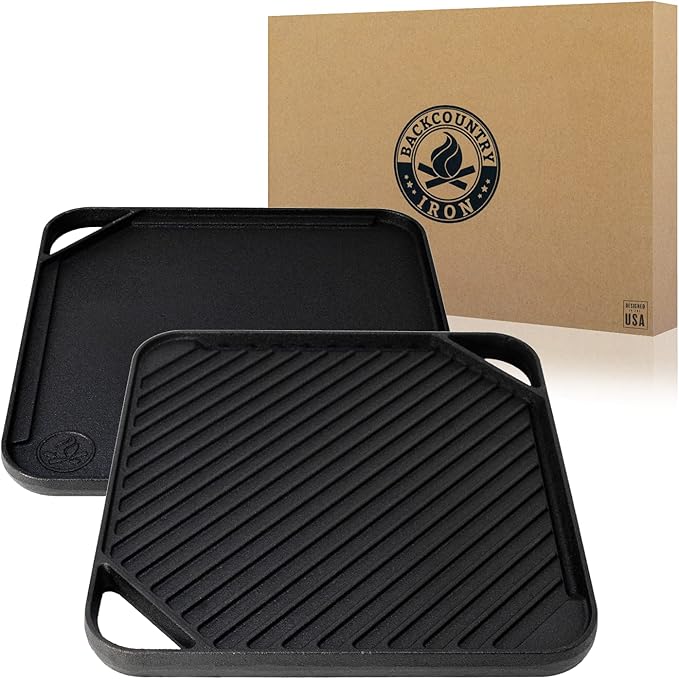 10.5 inch Single-Burner Reversible Cast Iron Grill/Griddle