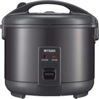 Tiger JNP-S10U-KY 5.5 Cup Capacity White Rice Cooker with Non-Stick Inner Pot, Retractable Power Cord, and Keep Warm up to 12 hours (Obsidian Black)