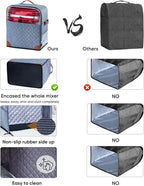 BAGSPRITE Stand Mixer Cover with Appliance Sliders Base Compatible with KitchenAid Mixer-Storage Bag for 6/7/8 Quart with Pockets for Kitchen Aid Accessories and Attachments