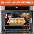 Half Size Aluminum Pans 9x13-10 Pack Aluminum Foil Pans, Heavy Duty Disposable Pans for Cooking, Baking, Meal Prep, Parties & Food Storage