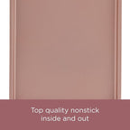 Farberware Nonstick Bakeware Meatloaf/Nonstick Baking Loaf Pan - 9 Inch x 5 Inch, Rose Gold