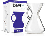 Chemex Pour-Over Glass Coffeemaker - Glass Handle Series - 10-Cup - Exclusive Packaging