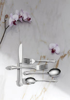 Oneida B552004C True Rose Everyday Flatware Dinner Spoons, Set Of 4, 6.75" L x 1.6" W