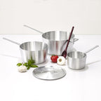 Winco Heavy-Duty Aluminum Tapered Sauce Pan, 3mm, 4.25 Quart