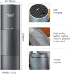 CERA+ Portable Coffee Bean Grinder,Electric Coffee Grinder,Coffee Grinder with 90 Precise Grind Setting,Auto‑Stop & One-Button,Burr Coffee Bean for Espresso,Pour-Over, French Press Moka, with Bag