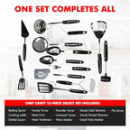 Chef Craft Select Sturdy Masher, 10.25 inch, Stainless Steel/Black