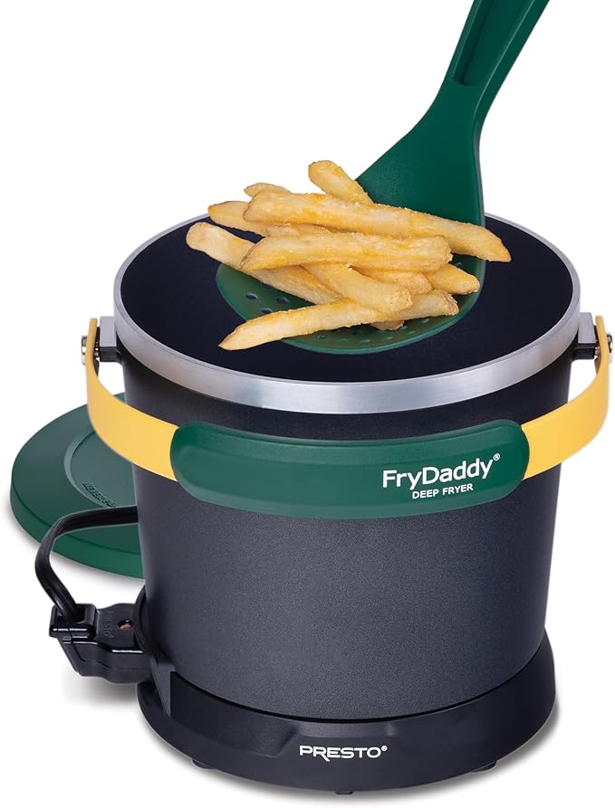 Presto 05427 FryDaddy Electric Deep Fryer, Green/Gold