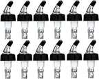 12 Pack Measured Liquor Pour Spout, Liquor Bottle Pourers, Measure Pour Spout for Liquor Bottles, Bottle Pourers for Alcohol, Shot Pourer Cocktail Liquor Dispenser Bar Bartending Tool -1oz/30ml