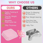 (35 Pack)Pink 8x8 Inch Disposable Aluminum Foil Pans&Square Cake Pans for Parties, Clear Plastic Lids,Eco-Friendly Baking Trays with Stickers&Cake Spoons,Picnics,Casseroles,Takeout,Recyclable Cookware