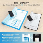 Silicone Pastry Mat,26" x 16" Nonstick Large Durable Silicone Sheet Mat with Measurement Non-slip Dough Rolling Mat for Pie Crust, Pizza, Cookies