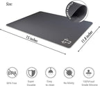 Fotouzy Flexible Plastic Cutting Board Mats with Food Icons, BPA-Free, Non-Porous, 100% Non-slip Back and Dishwasher Safe, Unique Modern Neutral Colors, Set of 4