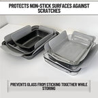 Evelots Bakeware/Cookware Scratch Protectors-Pots/Pan/Dish Dividers-Set of 12 - Two Large Sizes-Extra Thick Felt - Prevent Chips and Cracks When Stacking