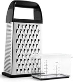 Urbanstrive Cheese Grater With Container Box Grater Stainless Steel Graters for Kitchen Cheese Shredder Parmesan Shredder Kitchen Gadgets Kitchen Tools Kitchen Gifts for Chef Dishwasher Safe Zester