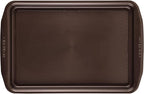 Circulon Nonstick Bakeware Set with Nonstick Cookie Sheet / Baking Sheet and Cooling Rack - 2 Piece, Chocolate Brown