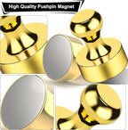 Tiergrade Metallic Magnets, Refrigerator Magnets, 40 Pack Gold Magnetic Push Pins, Strong Fridge Magnets, Multi-use Whiteboard Magnets Perfect for Kitchen Office Classroom