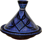 Moroccan Handmade Serving Tagine Exquisite Ceramic With Vivid colors Traditional 10 inches Across