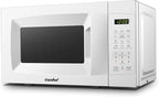 COMFEE' EM720CPL-PM Countertop Microwave Oven with Sound On/Off, ECO Mode and Easy One-Touch Buttons, 0.7 Cu Ft/700W, Pearl White