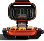 Electric Grill, Techwood 3-in-1 Indoor Grill Fish Roaster, Odor-Free 3-Layer Filter Korean BBQ Grill, Timer Control Knob, Double Sided Heating, Roast, Toast, Grill & More for Parties & Everyday Meals