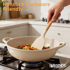 Silicone Cooking Utensil Set,12 PCS Cooking Cookware Kitchen Utensils Set for Cooking, Nonstick 446°F Heat-Resistant Cookware Kitchen Tools of Spoon,Brush,Whisk,Spatula,Turner Tongs (Khaki)